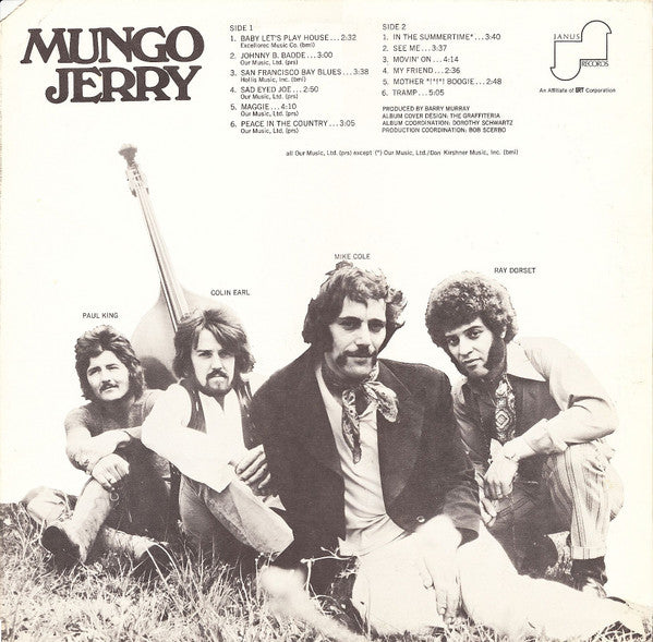 Mungo Jerry ~ Mungo Jerry (Vinyl) - Djungel & Jazz