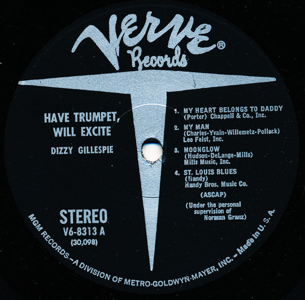 Dizzy Gillespie ~ Have Trumpet, Will Excite! (Vinyl) - Djungel & Jazz