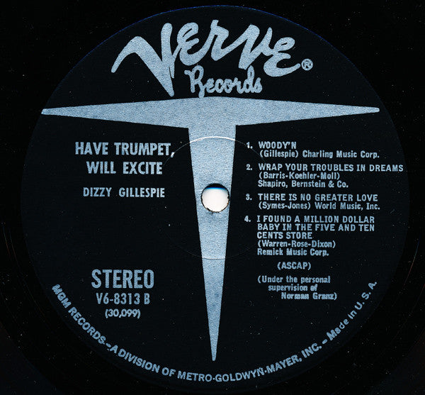 Dizzy Gillespie ~ Have Trumpet, Will Excite! (Vinyl) - Djungel & Jazz