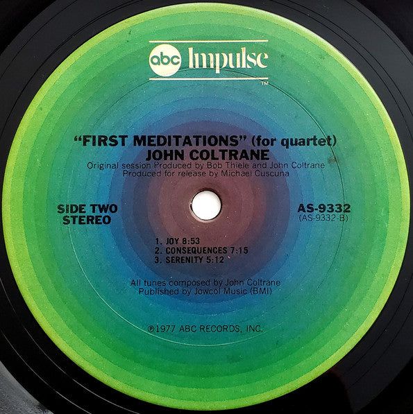 John Coltrane ~ First Meditations (For Quartet) (Vinyl) - Djungel & Jazz