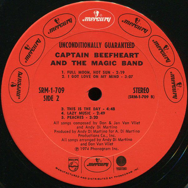 Captain Beefheart And The Magic Band ~ Unconditionally Guaranteed (Vinyl) - Djungel & Jazz
