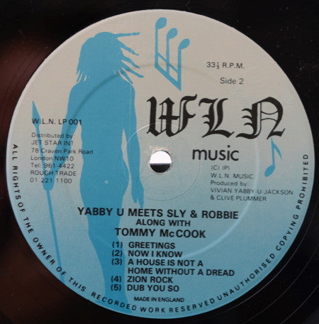 Yabby You Meets Sly & Robbie Along With Tommy McCook ~ Yabby U Meets Sly & Robbie Along With Tommy Mc Cook (Vinyl) - Djungel & Jazz
