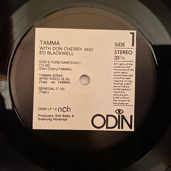 Vinylskiva: Tamma With Don Cherry & Ed Blackwell - Tamma With Don Cherry & Ed  Blackwell