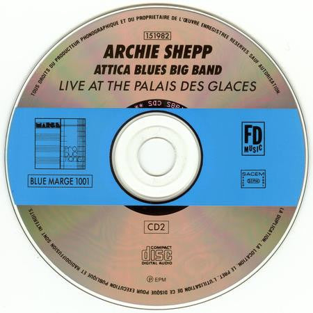 Archie Shepp ~ Attica Blues Big Band Live At The Palais Des Glaces (Vinyl) - Djungel & Jazz