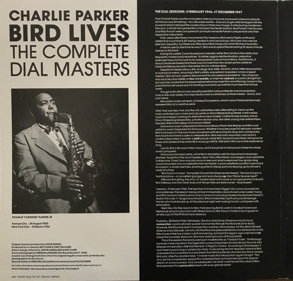 Charlie Parker ~ Bird Lives: The Complete Dial Masters (Vinyl) - Djungel & Jazz