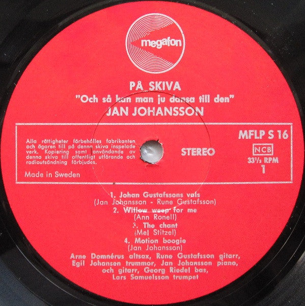 Jan Johansson ~ På Skiva Med Jan Johansson (Vinyl) - Djungel & Jazz