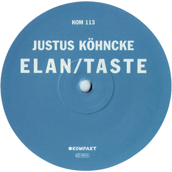 Justus Köhncke : Elan / Taste (12")