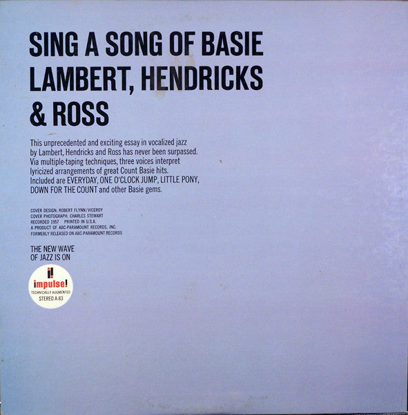 Lambert, Hendricks & Ross ~ Sing A Song Of Basie (Vinyl) - Djungel & Jazz