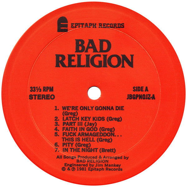 Bad Religion ~ How Could Hell Be Any Worse? (Vinyl) - Djungel & Jazz