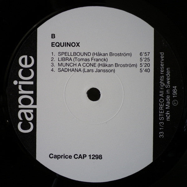 Equinox  ~ Equinox (Vinyl) - Djungel & Jazz