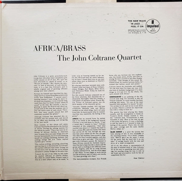 The John Coltrane Quartet : Africa/Brass (LP, Album)
