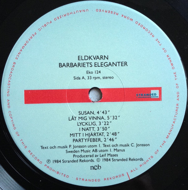 Eldkvarn ~ Barbariets Eleganter (Vinyl) - Djungel & Jazz