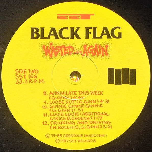 Black Flag : Wasted...Again (LP, Comp)