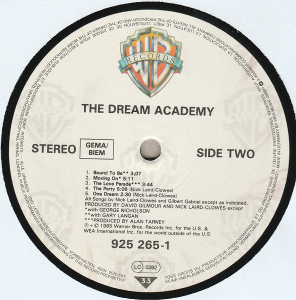 The Dream Academy ~ The Dream Academy (Vinyl) - Djungel & Jazz