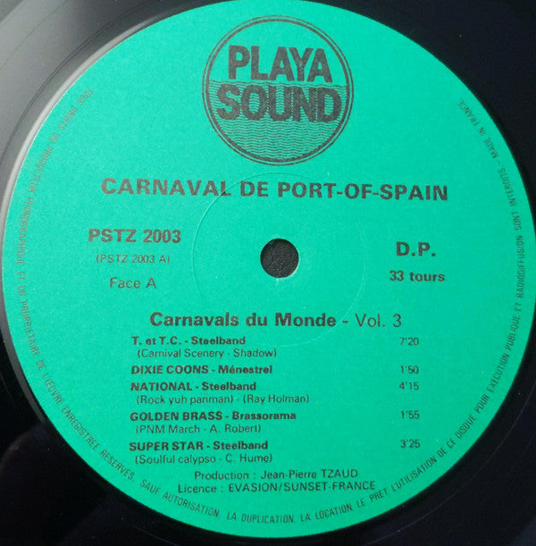 Various : Carnaval De Port-Of-Spain Trinidad (LP, Album)