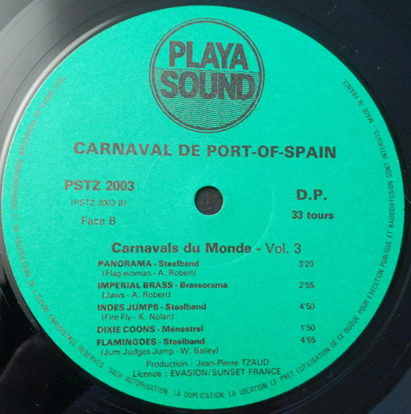 Various : Carnaval De Port-Of-Spain Trinidad (LP, Album)