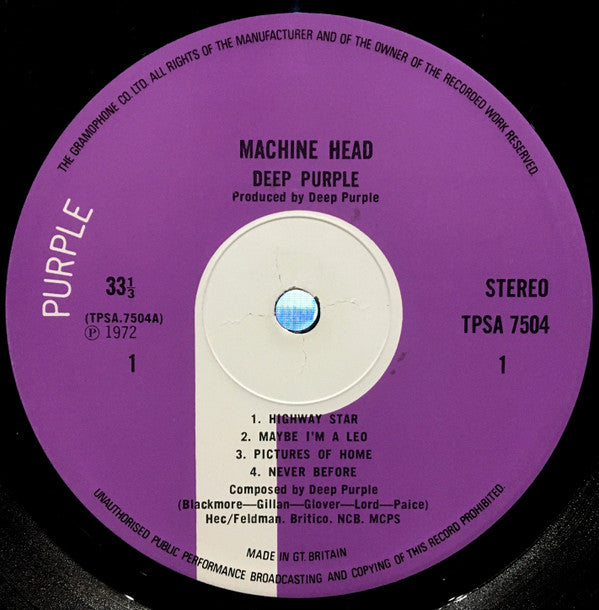 Deep Purple ~ Machine Head (Vinyl) - Djungel & Jazz