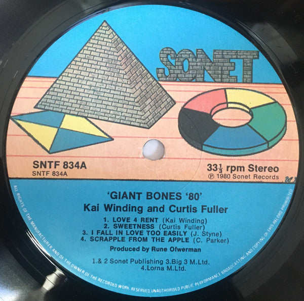 Kai Winding And Curtis Fuller ~ Giant Bones '80' (Vinyl) - Djungel & Jazz