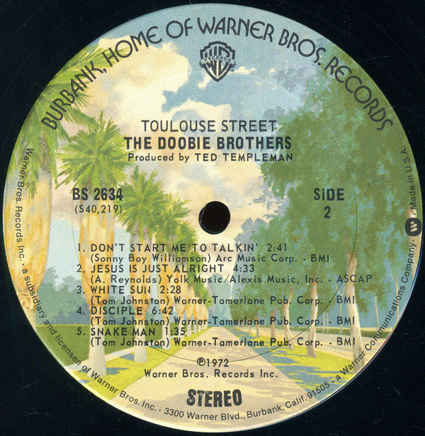 The Doobie Brothers ~ Toulouse Street (Vinyl) - Djungel & Jazz