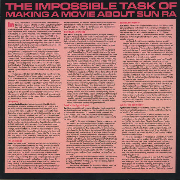 Sun Ra ~ Do The Impossible: Original Soundtrack To The Documentary (Vinyl) - Djungel & Jazz