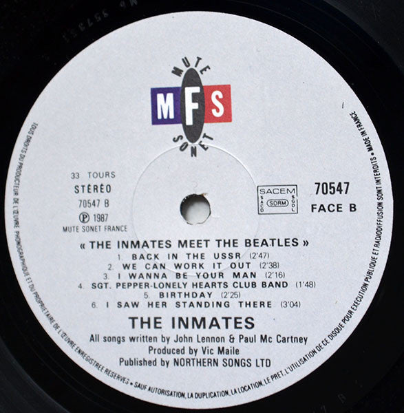 The Inmates  ~ Meet The Beatles (Live In Paris) (Vinyl) - Djungel & Jazz