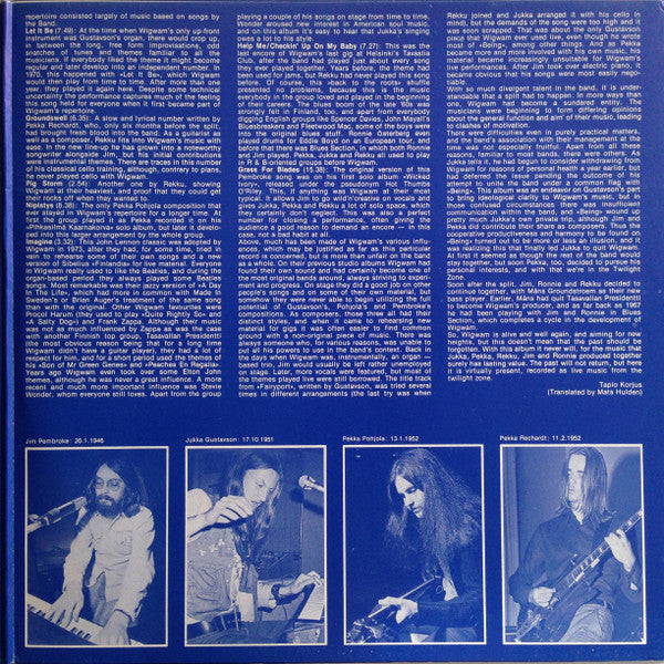 Wigwam (3) : Live Music From The Twilight Zone (2xLP, Album)