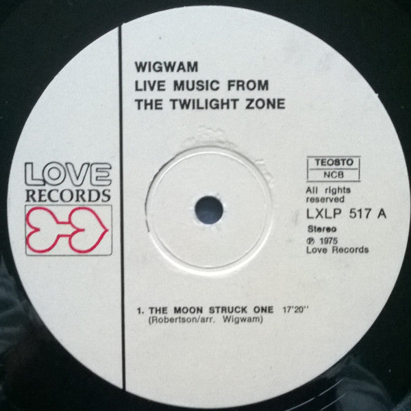 Wigwam (3) : Live Music From The Twilight Zone (2xLP, Album)