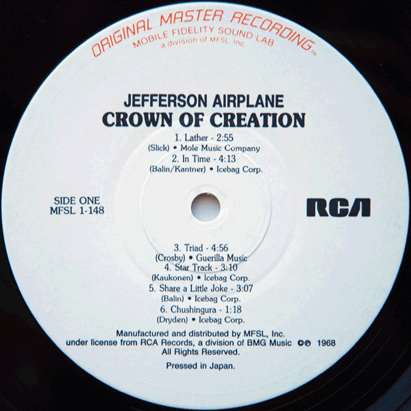 Jefferson Airplane ~ Crown Of Creation (Vinyl) - Djungel & Jazz