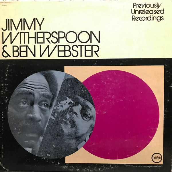 Jimmy Witherspoon & Ben Webster ~ Previously Unreleased Recordings (Vinyl) - Djungel & Jazz