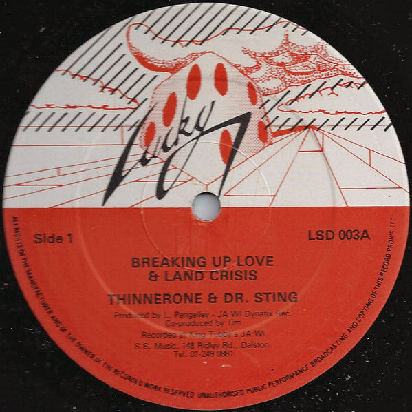 Thinner One & Dr Sting / Jim Kelly (4) : Breaking Up Love & Land Crisis / Watermelon (12")