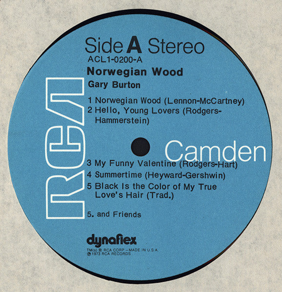 Gary Burton ~ Norwegian Wood (Vinyl) - Djungel & Jazz