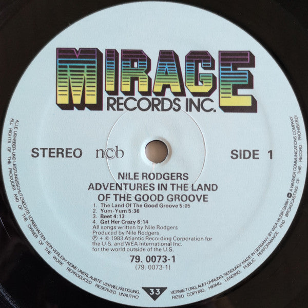 Nile Rodgers : Adventures In The Land Of The Good Groove (LP, Album)