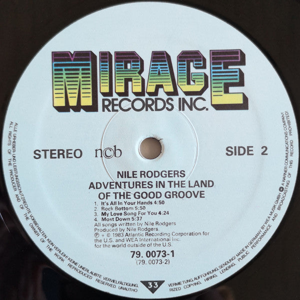 Nile Rodgers : Adventures In The Land Of The Good Groove (LP, Album)