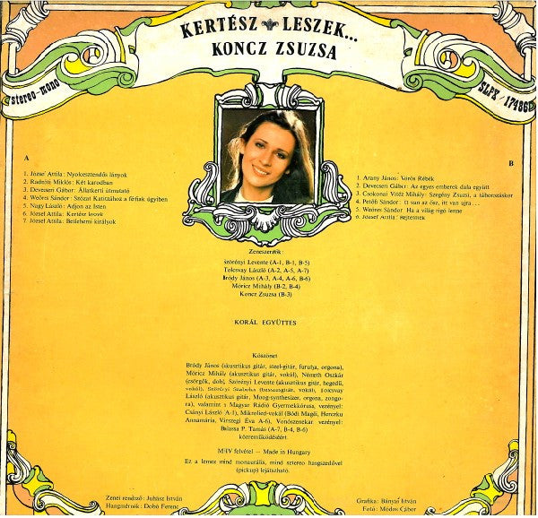 Zsuzsa Koncz : Kertész Leszek (LP, Album, Non)