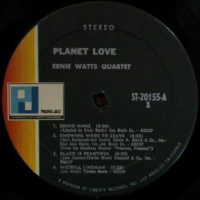 Ernie Watts Quartet ~ Planet Love (Vinyl) - Djungel & Jazz