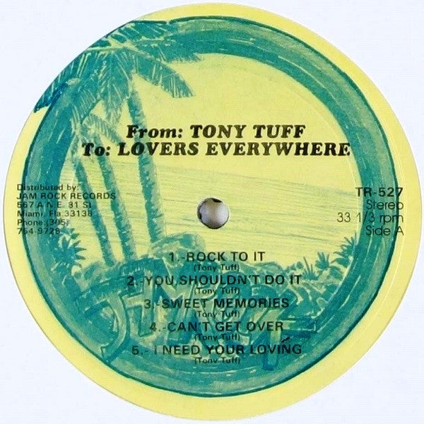 Tony Tuff : From Tony Tuff To Lovers Everywhere (LP, Album)
