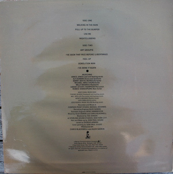 Grace Jones ~ Nightclubbing (Vinyl) - Djungel & Jazz