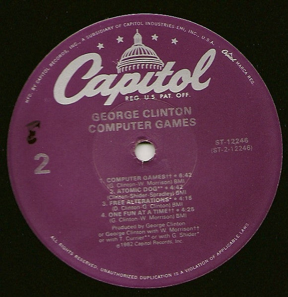 George Clinton : Computer Games (LP, Album, Win)