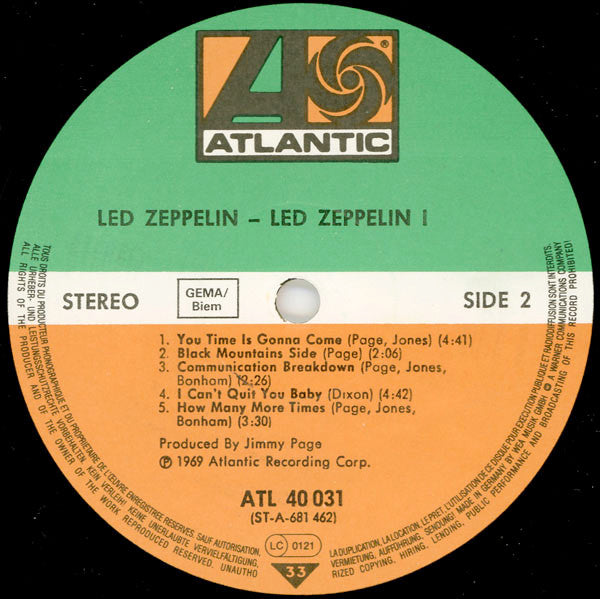 Led Zeppelin ~ Led Zeppelin (Vinyl) - Djungel & Jazz