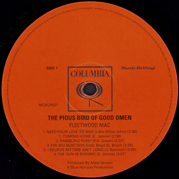 Fleetwood Mac ~ The Pious Bird Of Good Omen (Vinyl) - Djungel & Jazz