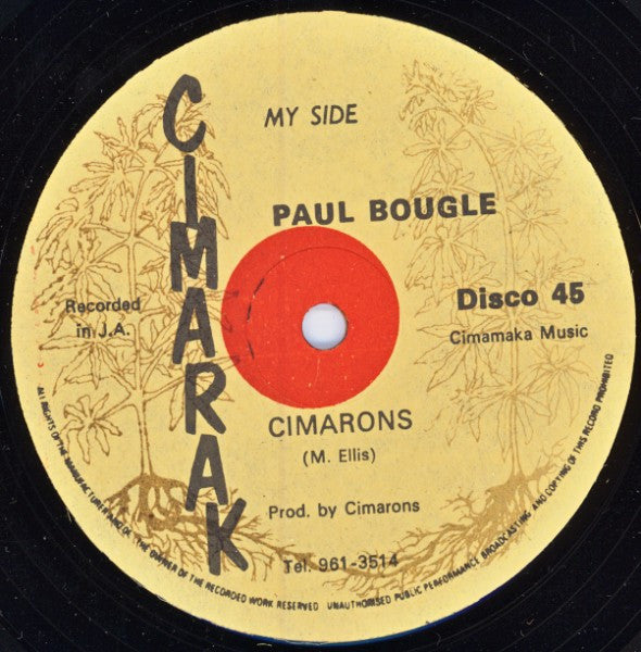 Cimarons* : Paul Bougle / Greedy Man (12")