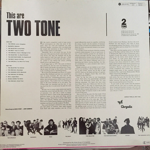 Various ~ This Are Two Tone (Vinyl) - Djungel & Jazz