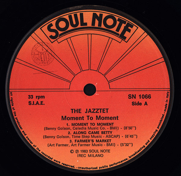 The Jazztet ~ Moment To Moment (Vinyl) - Djungel & Jazz