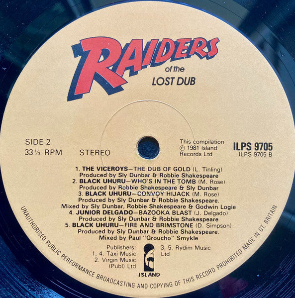 Various : Raiders Of The Lost Dub (LP, Comp, Ind)
