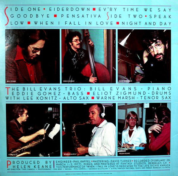Bill Evans Trio With Lee Konitz & Warne Marsh ~ Crosscurrents (Vinyl) - Djungel & Jazz