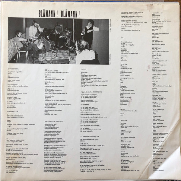 Jan Erik Vold Og Chet Baker : Blåmann! Blåmann! (LP, Album)