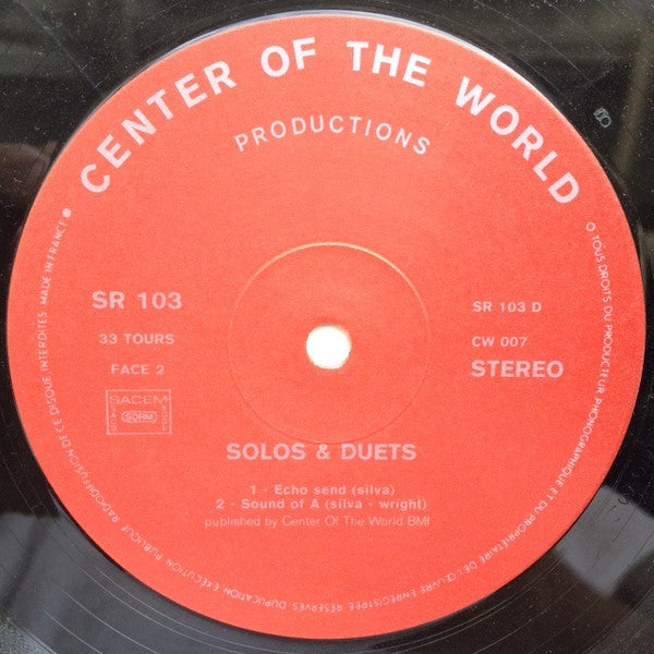 Center Of The World ~ Solos & Duets. Volume 7 (Vinyl) - Djungel & Jazz