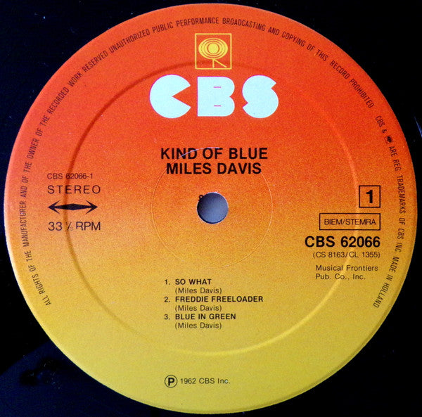 Miles Davis ~ Kind Of Blue (Vinyl) - Djungel & Jazz