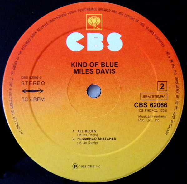 Miles Davis ~ Kind Of Blue (Vinyl) - Djungel & Jazz