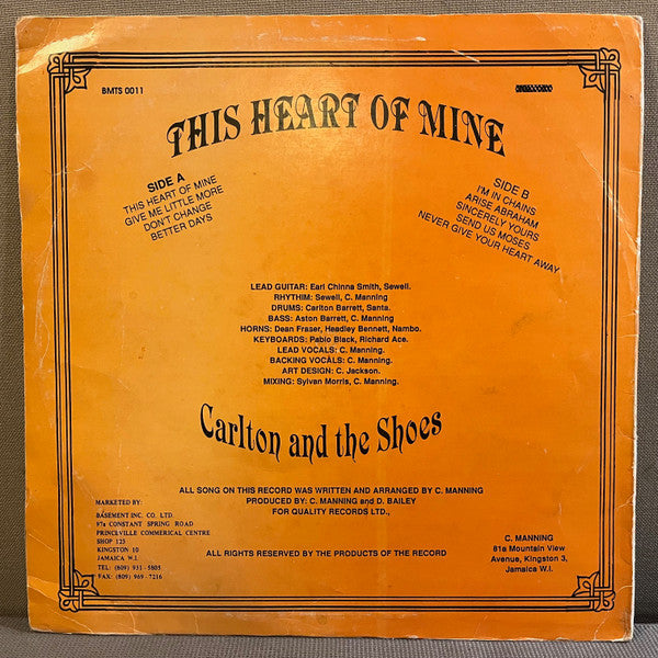 Carlton And The Shoes : This Heart Of Mine (LP)